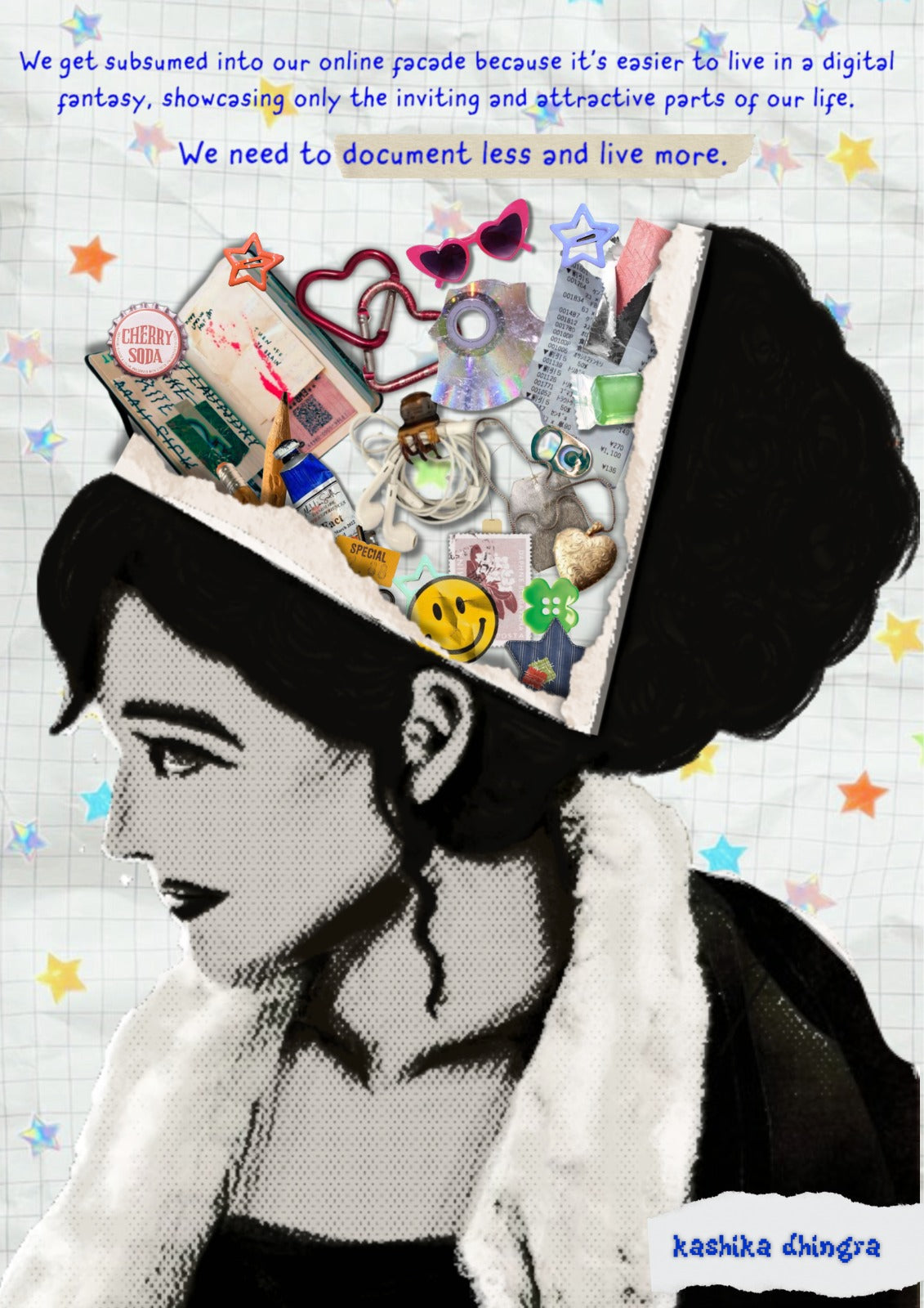 Document Less Live More poster by Kashika Dhingra