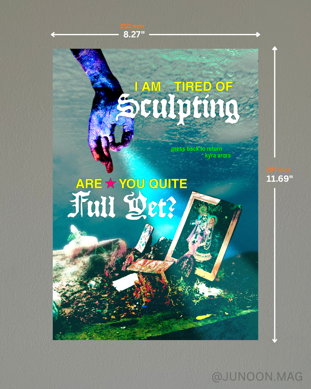 I Am Tired of Sculpting — Are You Quite Full Yet?
